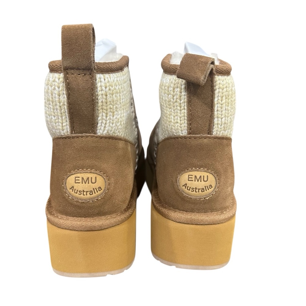 EMU Australia - Stinger Knit Flatform Womens Boot/SIZE 11/CHESTNUT - Picture 8 of 15